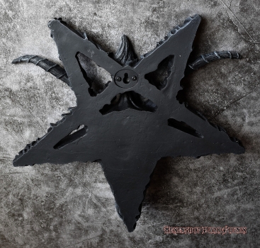 Hexenshop Dark Phönix Baphomet Pentagramm Relief